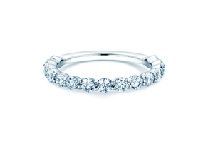 Anillo de compromiso Dawn en 14K oro blanco con diamantes 1,27ct G/SI