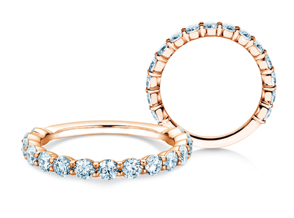 Anillo de compromiso Dawn en 14K oro rosa con diamantes 1,27ct G/SI