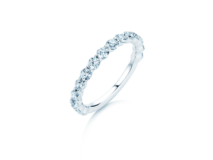 Anillo de compromiso Dawn en 14K oro blanco con diamantes 1,27ct G/SI