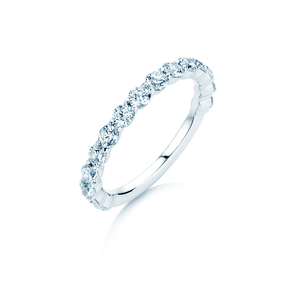 Anillo de compromiso Dawn en 14K oro blanco con diamantes 1,27ct G/SI
