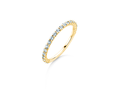 Anillo de compromiso Dawn en 14K oro amarillo con diamantes 0,53ct G/SI