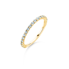 Anillo de compromiso Dawn en 14K oro amarillo con diamantes 0,53ct G/SI