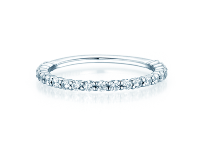 Anillo de compromiso Dawn en 14K oro blanco con diamantes 0,53ct G/SI