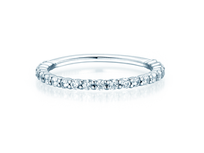 Anillo de compromiso Dawn en 14K oro blanco con diamantes 0,53ct G/SI