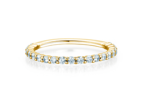 Anillo de compromiso Dawn en 14K oro amarillo con diamantes 0,53ct G/SI