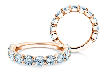 Anillo de compromiso Dawn en oro rosa