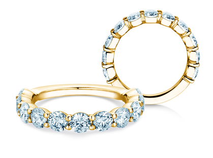 Anillo de compromiso Dawn en oro amarillo