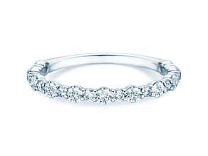 Anillo de compromiso Diamond Pulse en 14K oro blanco con diamantes 0,59ct G/SI