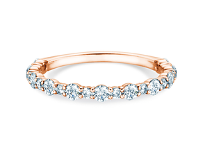 Anillo de compromiso Diamond Pulse en 14K oro rosa con diamantes 0,59ct G/SI