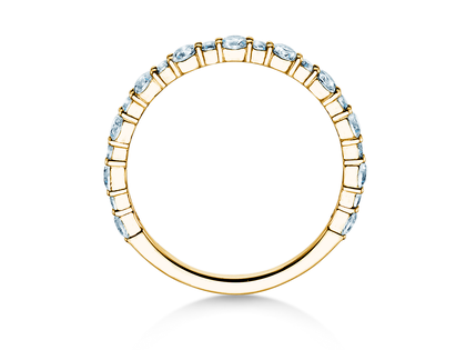 Anillo de compromiso Diamond Pulse en 14K oro amarillo con diamantes 0,59ct G/SI