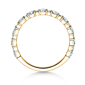 Anillo de compromiso Diamond Pulse en 14K oro amarillo con diamantes 0,59ct G/SI