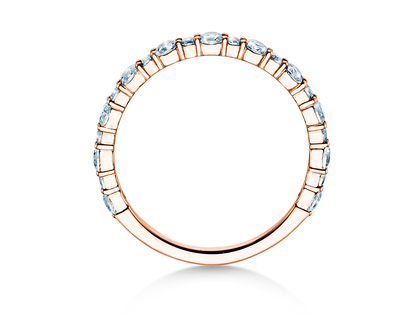 Anillo de compromiso Diamond Pulse en 14K oro rosa con diamantes 0,59ct G/SI