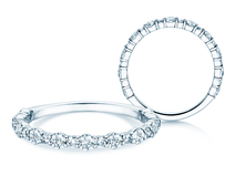Anillo de compromiso Diamond Pulse en platino 950/- con diamantes 0,59ct G/SI