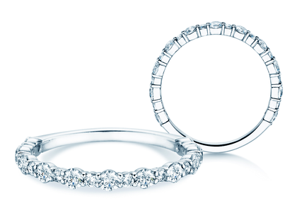 Anillo de compromiso Diamond Pulse en 14K oro blanco con diamantes 0,59ct G/SI