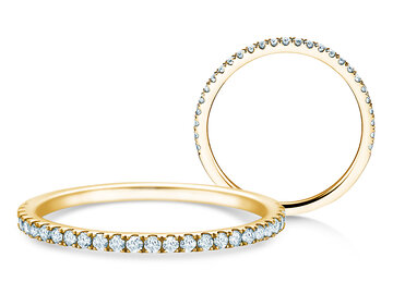 Anillo de compromiso Dusk en 9K oro blanco con diamantes 0,25ct G/SI