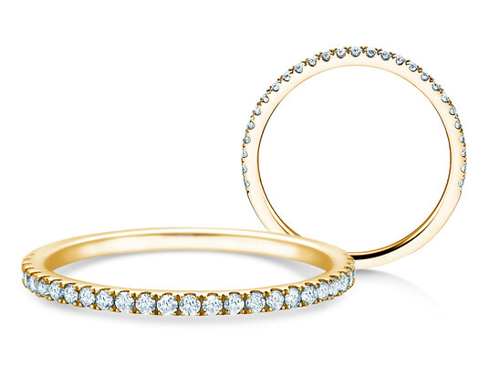 Anillo de compromiso Dusk en 9K oro blanco con diamantes 0,25ct G/SI