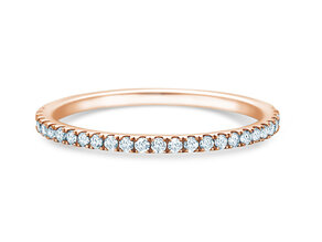 Anillo de compromiso Dusk en 9K oro rosa con diamantes 0,25ct G/SI