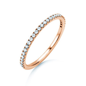 Anillo de compromiso Dusk en 9K oro rosa con diamantes 0,25ct G/SI