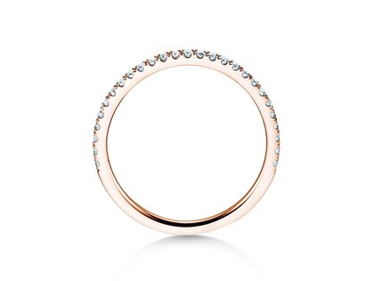 Anillo de compromiso Dusk en 9K oro rosa con diamantes 0,25ct G/SI
