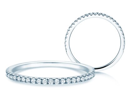Anillo de compromiso Dusk en platino 950/- con diamantes 0,25ct G/SI