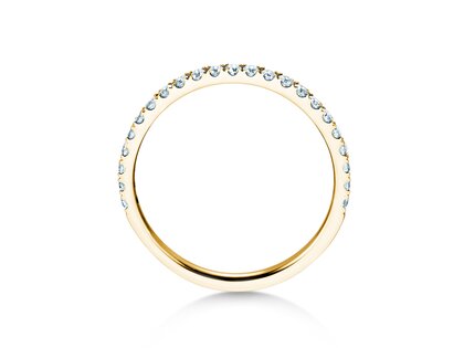 Anillo de compromiso Dusk en 14K oro amarillo con diamantes 0,35ct G/SI