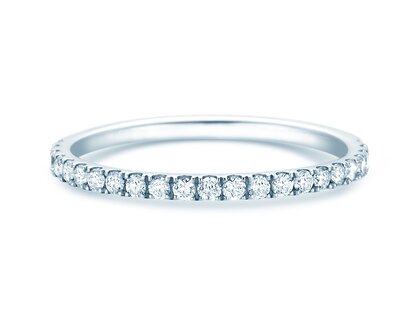Anillo de compromiso Dusk en 14K oro blanco con diamantes 0,35ct G/SI