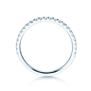 Anillo de compromiso Dusk en 14K oro blanco con diamantes 0,35ct G/SI
