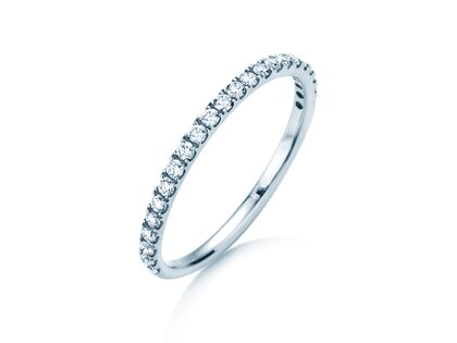 Anillo de compromiso Dusk en 14K oro blanco con diamantes 0,35ct G/SI