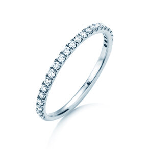 Anillo de compromiso Dusk en 14K oro blanco con diamantes 0,35ct G/SI
