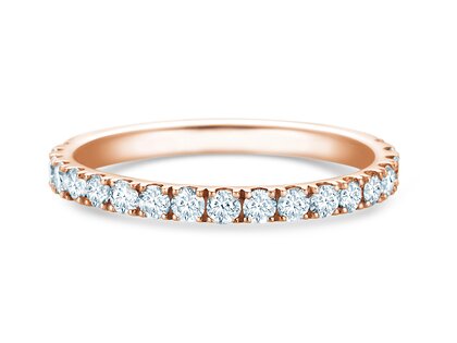 Anillo de compromiso Dusk en 9K oro rosa con diamantes de laboratorio 0,55ct E/VS