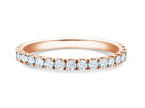 Anillo de compromiso Dusk en 9K oro rosa con diamantes de laboratorio 0,55ct E/VS