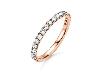 Anillo de compromiso Dusk en 9K oro rosa con diamantes de laboratorio 0,55ct E/VS