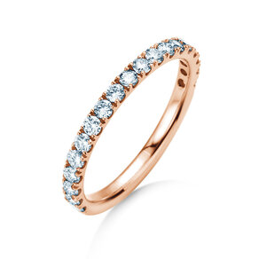 Anillo de compromiso Dusk en 9K oro rosa con diamantes de laboratorio 0,55ct E/VS