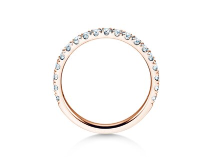 Anillo de compromiso Dusk en 9K oro rosa con diamantes de laboratorio 0,55ct E/VS