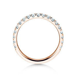 Anillo de compromiso Dusk en 9K oro rosa con diamantes de laboratorio 0,55ct E/VS