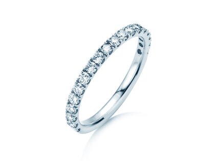 Anillo de compromiso Dusk en 14K oro blanco con diamantes 0,55ct G/SI