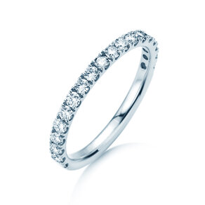 Anillo de compromiso Dusk en 14K oro blanco con diamantes 0,55ct G/SI