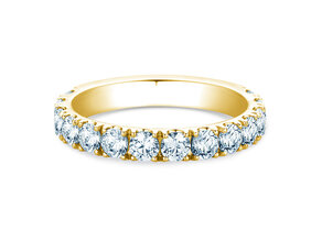Anillo de compromiso Dusk en 14K oro amarillo con diamantes de laboratorio 1,40ct E/VS