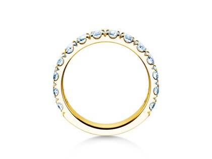 Anillo de compromiso Dusk en 14K oro amarillo con diamantes de laboratorio 1,40ct E/VS