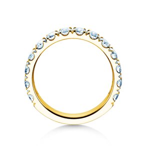 Anillo de compromiso Dusk en 14K oro amarillo con diamantes de laboratorio 1,40ct E/VS