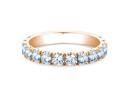 Anillo de compromiso Dusk en 9K oro rosa con diamantes de laboratorio 1,40ct E/VS