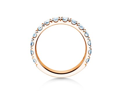 Anillo de compromiso Dusk en 9K oro rosa con diamantes de laboratorio 1,40ct E/VS