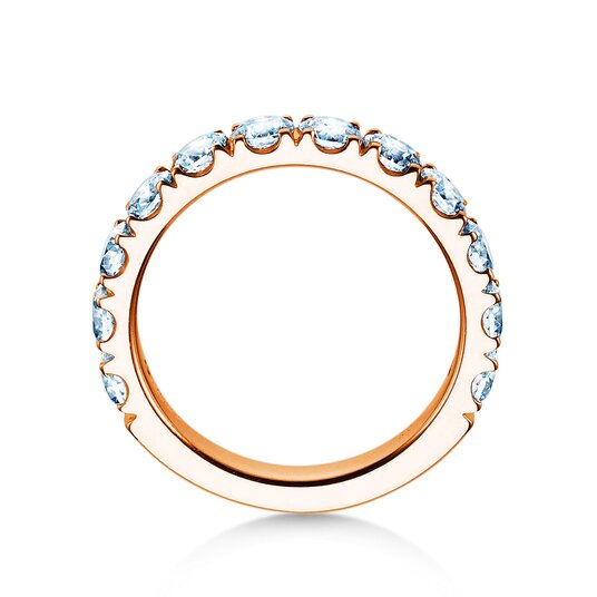 Anillo de compromiso Dusk en 9K oro rosa con diamantes de laboratorio 1,80ct