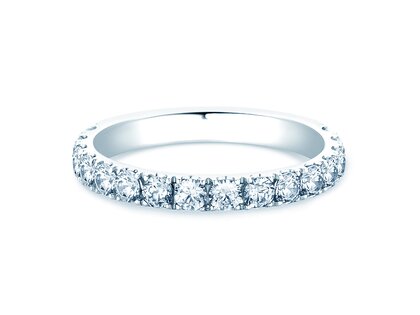 Anillo de compromiso Dusk en 14K oro blanco con diamantes 0,96ct G/SI