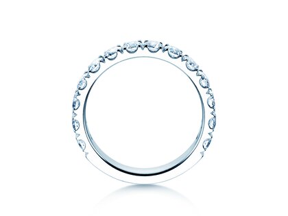 Anillo de compromiso Dusk en 14K oro blanco con diamantes de laboratorio 1,40ct E/VS
