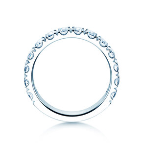 Anillo de compromiso Dusk en 14K oro blanco con diamantes de laboratorio 1,40ct E/VS