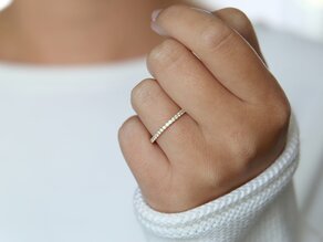 Anillo de compromiso Dusk en 14K oro amarillo con diamantes 0,35ct G/SI