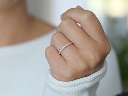 Anillo de compromiso Dusk en platino 950/- con diamantes 0,25ct G/SI