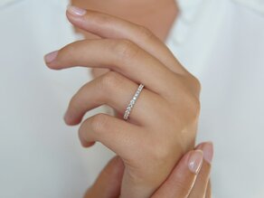 Anillo de compromiso Dusk en 14K oro blanco con diamantes 0,55ct G/SI