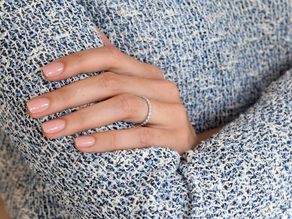 Anillo de compromiso Dusk en 14K oro blanco con diamantes 0,35ct G/SI